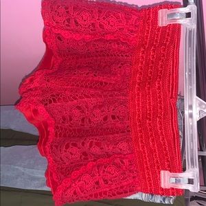 red cute shorts from rue 21
